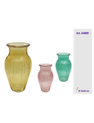 Стъклена Ваза 25х15см FGF7470