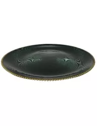 Плато "Зелено и златно" 32см CUR2113 ORO/VERDE