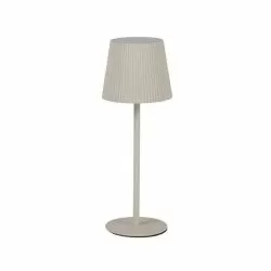 led лампа бежова метал