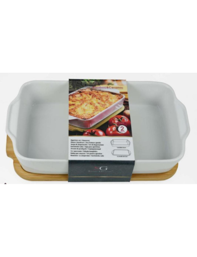 Термоустойчив Съд за Готвене С БАМБУКОВА ПОДЛОЖКА  Creare Italia