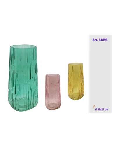 Стъклена Ваза 27х13см FGF7471