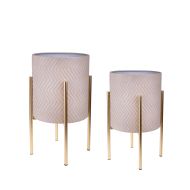 Декоративна Саксия със стойка 2 броя