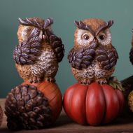 Декоративна Фигура Комплект Бухалчета GUFI 10XH.19 CM 