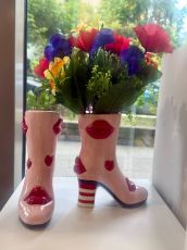 Ваза Ботуш Розов Червен