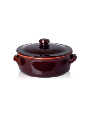 Термоустойчив Съд за Готвене с Капак BENEGIAMO ARTE E TERRACOTTA